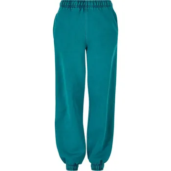 Dámské tepláky Urban Classics Ladies High Waist Stone Washed - zelené 3XL