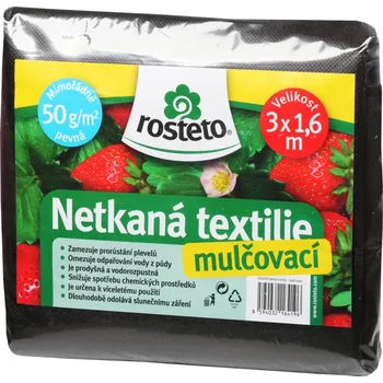 Mulčovací textilie Neotex Rosteto netkaná textilie - černá 50 g 3x1,6 m