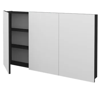 Koupelnový nábytek Dřevojas Třídveřová galerka Q GA3 120 - N03 Graphite