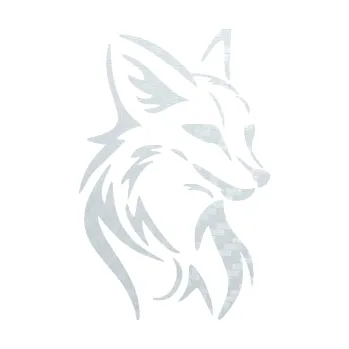 Samolepící dekorace SAMOLEPKA Liška 004 pravá (51 - 3D karbon bílý) NA AUTO, NÁLEPKA, FÓLIE, POLEP, TUNING, VLASTNÍ TEXT, TISK, AUTOSAMOLEPKY.cz, POLEPY, OBRÁZEK, LOGO, SAMOLEPKY