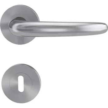 Dveřní kování GK - ULMER PROF - R rozety BB, klika/klika BN - Broušená nerez (71)