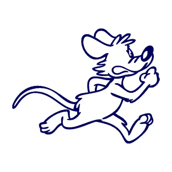 Samolepící dekorace SAMOLEPKA Myš 001 pravá sprintuje (23 - tmavě modrá) NA AUTO, NÁLEPKA, FÓLIE, POLEP, TUNING, VLASTNÍ TEXT, TISK, AUTOSAMOLEPKY.cz, POLEPY, OBRÁZEK, LOGO, SAMOLEPKY