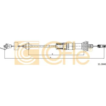 Spojkové lanko COFLE Tažné lanko, ovládání spojky 113043