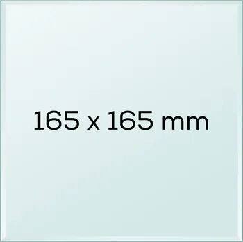 3D tisk Skleněná tisková podložka 165x165x3 mm Bezpečnostní hrana