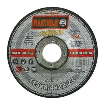 Brusný kotouč NÁSTROJE CZ Kotouč brusný gold 180x7,0x22 na ocel - certifikát OSA - IM-1-180-7,0G