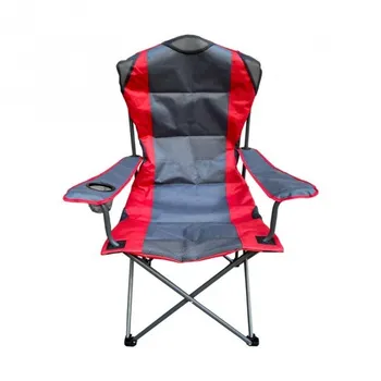 kempingová židle Mirpol Kempingová židle s područkami grafit/červená