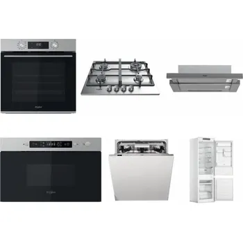 Set domácích spotřebičů WHIRLPOOL OMK58CU1SX + WHIRLPOOL TKRL 661 IX EU + WHIRLPOOL AKR 749/1 IX + WHIRLPOOL MBNA910X + WHIRLPOOL WIO 3O540 PELG + WHIRLPOOL WHC18 T311