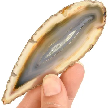 Sběratelství Achát plátek s dutinou z Brazílie 29g