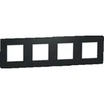 SCHNEIDER ELECTRIC UNICA STUDIO Rámeček čtyřnásobný vodorovný i svislý, antracit