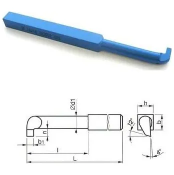 Příslušenstí k soustruhu Poldi Kladno Soustružnický nůž 20x20x250 zapichovací vnitřní DIN4963 - PK3552-20X20