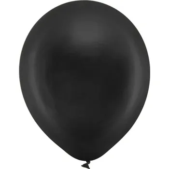Balónek Balónek černý 30 cm, metalický