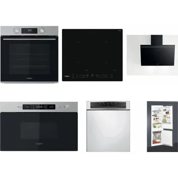 Set domácích spotřebičů WHIRLPOOL OMK58CU1SX + WHIRLPOOL WL S7260 NE + WHIRLPOOL AKR 62F LT K + WHIRLPOOL MBNA910X + WHIRLPOOL WBC 3C34 PF X + WHIRLPOOL ART 65031