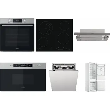 Set domácích spotřebičů WHIRLPOOL OMK58CU1SX + WHIRLPOOL AKT 8900 BA + WHIRLPOOL AKR 5390/1 IX + WHIRLPOOL MBNA910X + WHIRLPOOL WIO 3T133 PLE + WHIRLPOOL WHC18 T311