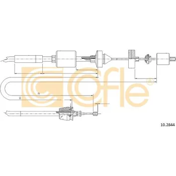 Spojkové lanko COFLE Tažné lanko, ovládání spojky 102844
