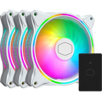 PC ventilátor Cooler Master ventilátor MasterFan MF120 Halo 3in1 White, 3x120mm, ARGB, bílá MFL-B2DW-183PA-R1