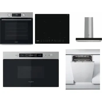 Set domácích spotřebičů WHIRLPOOL OMK58CU1SX + WHIRLPOOL WL S7260 NE + WHIRLPOOL WHBS 62F LT K + WHIRLPOOL MBNA910X + WHIRLPOOL WSIC 3M27 C