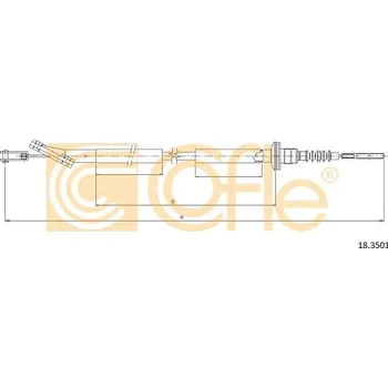 Spojkové lanko COFLE Tažné lanko, ovládání spojky 183501