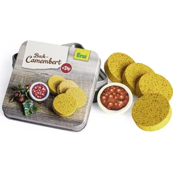 Dřevěná hračka Erzi - Německo Pečený camembert v plechové dóze