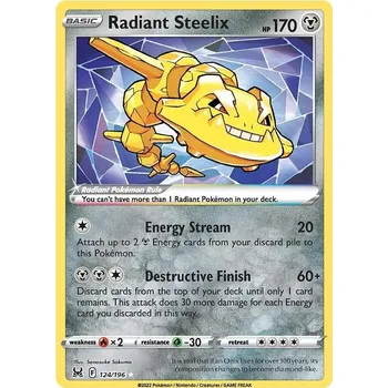 Sběratelská karetní hra Radiant Steelix 124/196 - Lost Origin