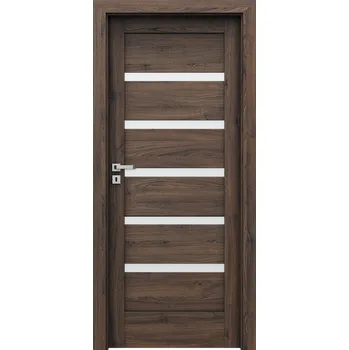 Interiérové dveře Porta Doors Interiérové dveře se zárubněmi Verte Home H5 Dekor: dub šarlatový, Šířka - orientace: 60 cm - levé