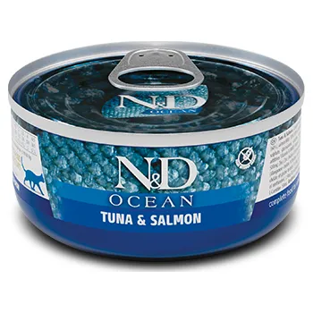 Krmivo pro kočku N&D CAT OCEAN Adult Tuna & Salmon 70g