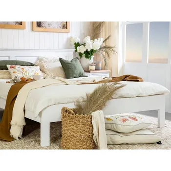 Postel ARTEN (NANO Systems s.r.o.) Rustikální jednolůžková postel POPRAD ACC01 - (bílý vosk)