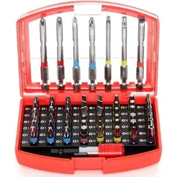 Bit Sada bitů TORX, IMBUS 1/4", 25 a 75 mm, sada 56 ks