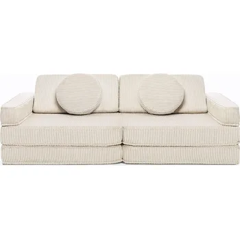 Pohovka Rozkládací dětská pěnová pohovka a bunker SHAPPY PLAY SOFA CORDUROY více barev Barva: Vanilla