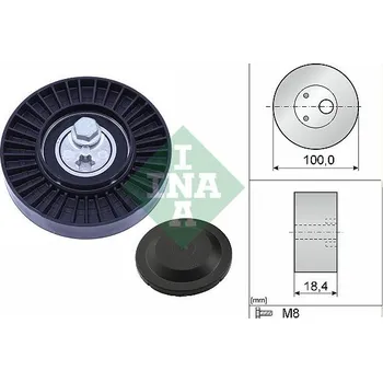 Napínací kladka, žebrovaný klínový řemen Schaeffler INA 531 0966 10