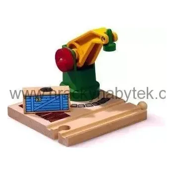 Vláček a vláčkodráha Brio 33245 Jeřáb s magnetickým zvedákem