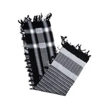 Šátek Šátek Arafat Palestina černo-bílý XXL