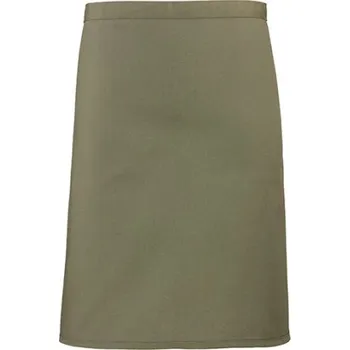 Premier Workwear Pracovní zástěra středně dlouhá PR151 Olive -ca. Pantone 378 70 x 50 cm