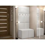 Předsíň Tavasz IV, Barva: bílá, Barva látek:: ekokůže Soft 017 (bíla) MIRJAN 5903211116131