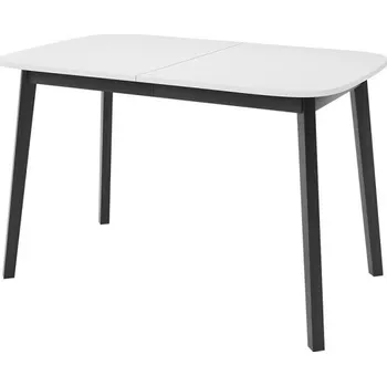 Jídelní stůl Rozkládací jídelní stůl Grazpen S 130x80, Barva dřeva: bíla + černá MIRJAN 5903211289828