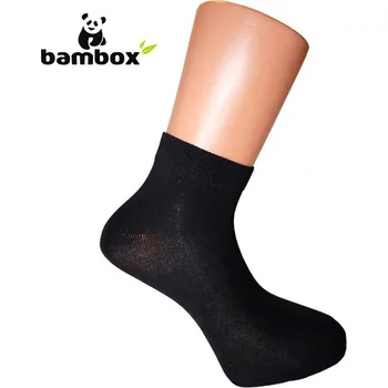 Pánské ponožky BX-ANKLE kotníkové bambusové ponožky BAMBOX 47-50 černá
