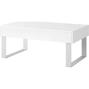 Konferenční stolek Konferenční stolek Bralani BR12, Barva: bílá / bílá lesk MIRJAN 5902928891355