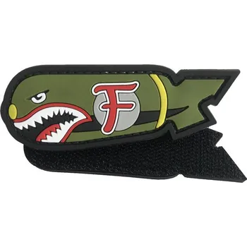 Nášivka WARAGOD nášivka F Bomb Shark PVC Patch Full Color