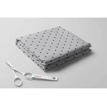 Softshell s beránkem, Černé drobné puntíky na světlém podkladu Barva: Šedá