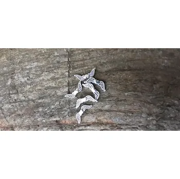 Materiál na výrobu šperku Kovová andělská křídla 20x7x3 mm