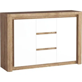 Komoda Kombinovaná komoda Domardon DM07, Barva: ribbeck / bílý lesk MIRJAN 5903211049927