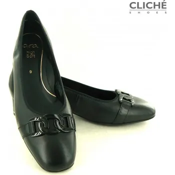 Dámské lodičky Černé lodičky ARA Graz s ozdobou, šíře H 43