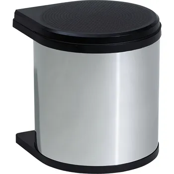 Odpadkový koš HAILO vestavný odpadkový koš Mono 12 Litr nerezová ocel/černá