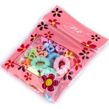 Gumičky a skřipce do vlasů - mix srdce