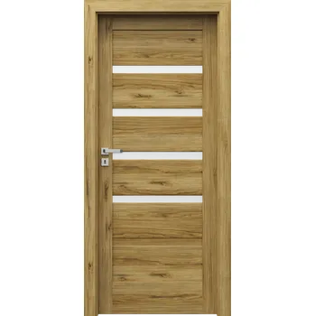 Interiérové dveře Porta Doors Interiérové dveře se zárubněmi Verte Home H4 Dekor: dub catania, Šířka - orientace: 80 cm - pravé