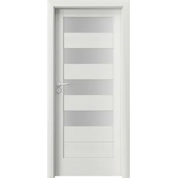 Interiérové dveře Porta Doors Interiérové dveře se zárubněmi Verte Home C4 Dekor: wenge bílá, Šířka - orientace: 60 cm - levé