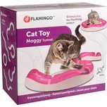 Flamingo Moggy Interaktivní hračka pro kočky Růžová/bílá + CashBack 27 Kč