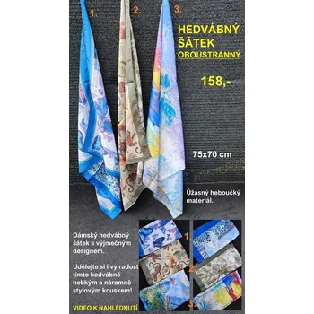 Šátek HEDVÁBNÝ ŠÁTEK - oboustranný - 3