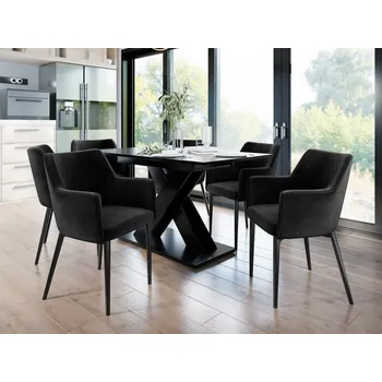 Jídelní židle Židle Ralido, Potah: Magic Velvet 2219, Barvy nožiček: černá MIRJAN 5903211284823