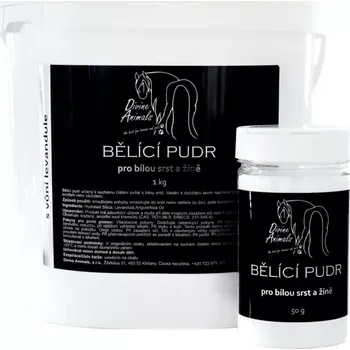 Kosmetika pro koně Bělíci pudr pro bílou srst a žíně 50g