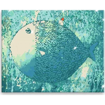 Diamantové malování Diamantové malování - Dům na samotě - 50x40 cm, bez dřevěného rámu - CZ výroba